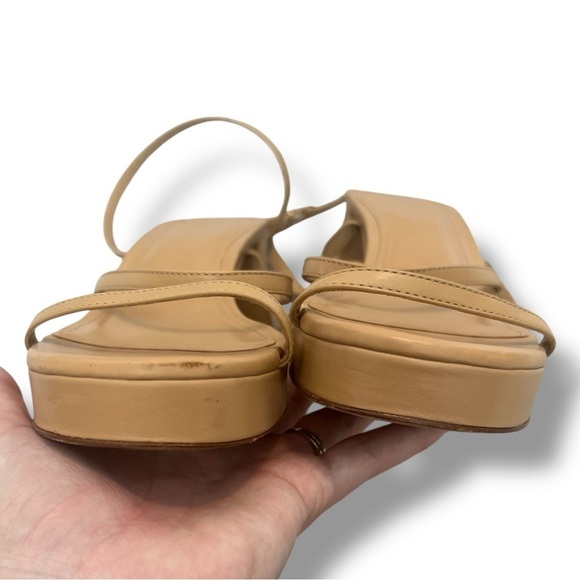 Larroudé Gio Sandal In Tan Leather - Picture 8 of 12